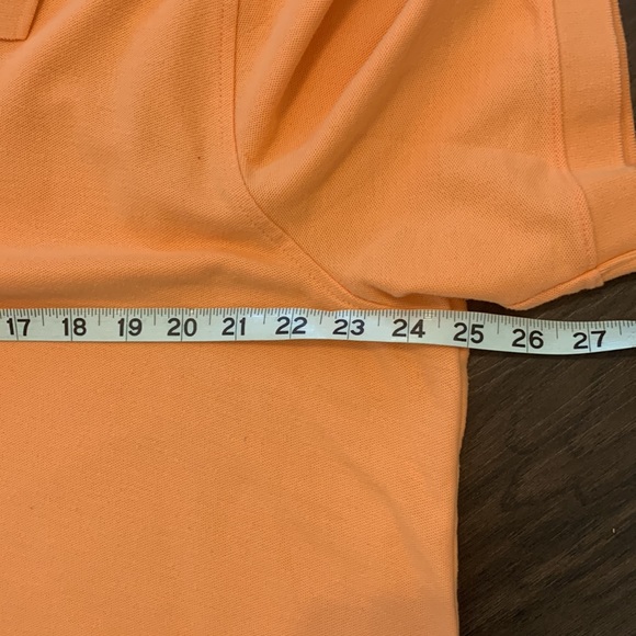 CROFT & BARROW POLO SHIRT ORANGE TEXTURED PIQUE SHORT SLEEVE COLLAR X-LARGE - Picture 4 of 6
